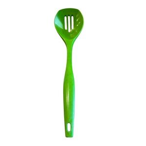 Vintage Fesco 4060 Slotted Spoon Lime Green Melamine Retro Kitchen Utensil USA